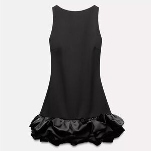 Zara Black Backless Jumpsuit Dress